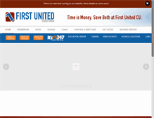 Tablet Screenshot of firstunitedcu.org